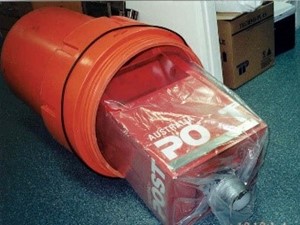 Figure 2: An Australia Post box arrives at MDU PHL for testing