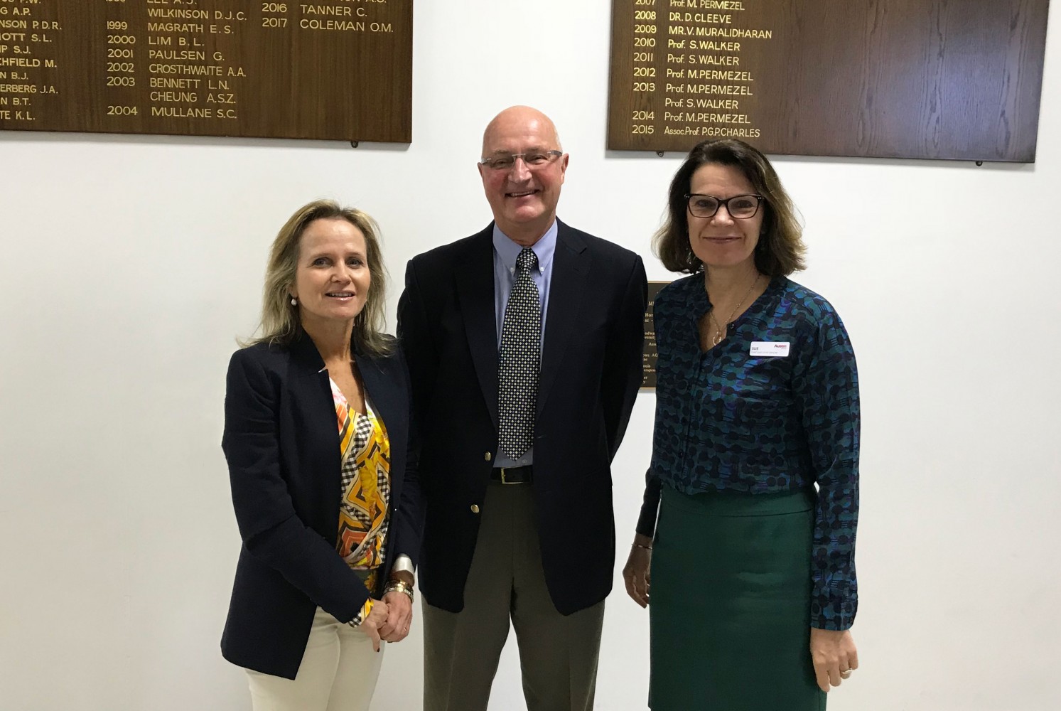 Professsor Sharon Lewin, Professor Lindsay Grayson, Sue Shilbury