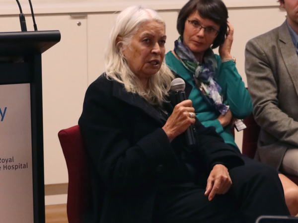Professor Marcia Langton speaking during the panel discussion at the Indigenous Health at the Doherty Institute Forum