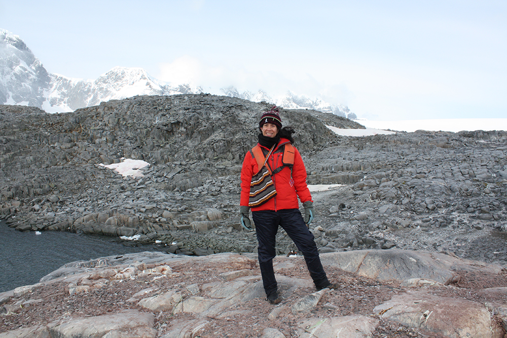 Dr Sarah Hanieh in Antartica