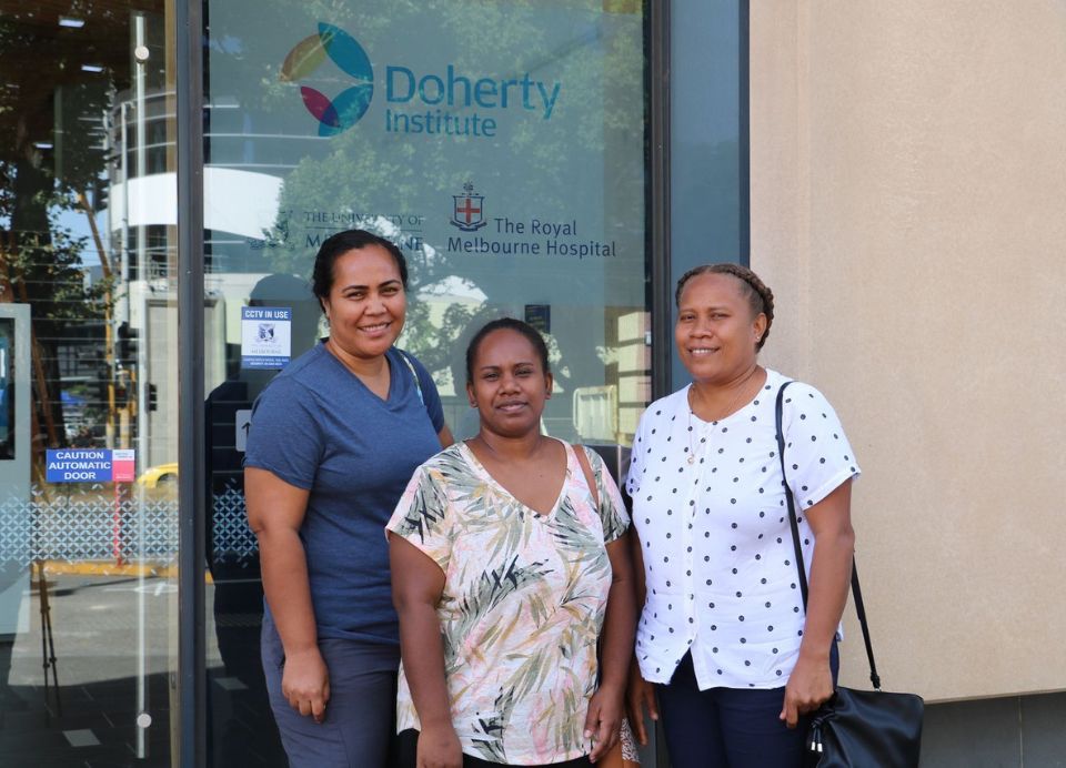 Pictured: DR Emire Meone Maefiti, Mrs Samantha Totorea Diamana and Dr Alice Siuna Waneoroa