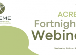 Australian Centre of Research Excellence in Malaria Elimination Fortnightly Webinar - 26 October