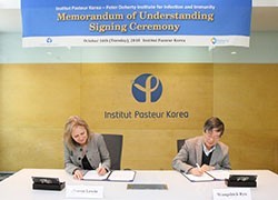 Doherty Institute signs MoU with Institut Pasteur Korea