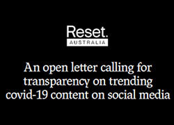 An open letter calling for transparency on trending COVID-19 content on social media